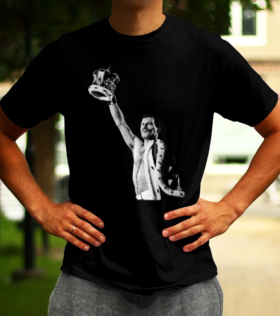 QN Freddie Mercury Crown Iconic Pose T-Shirt