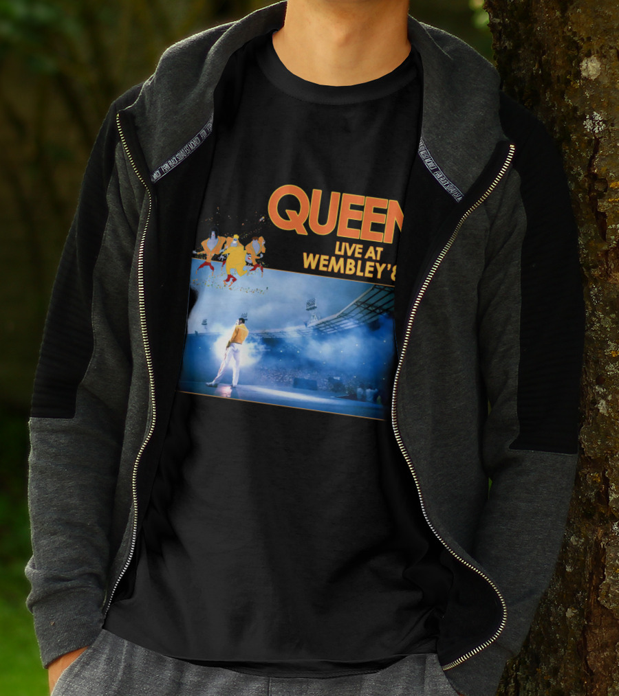 Queen Live At Wembley '86 Stadium Performance T-Shirt