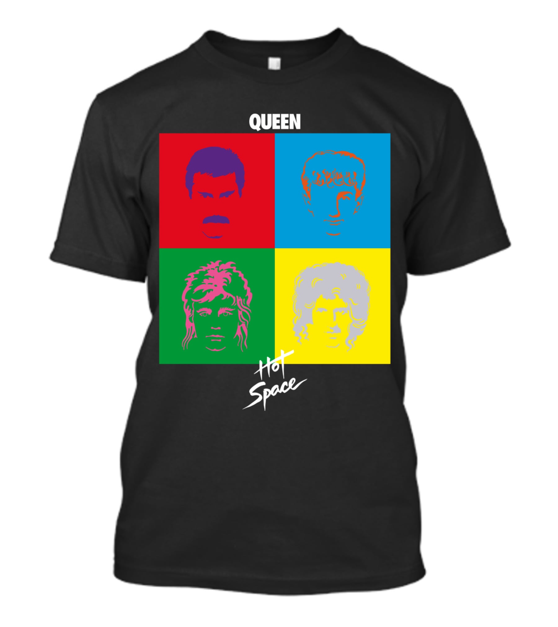 Queen Hot Space Album Pop Art Faces T-Shirt