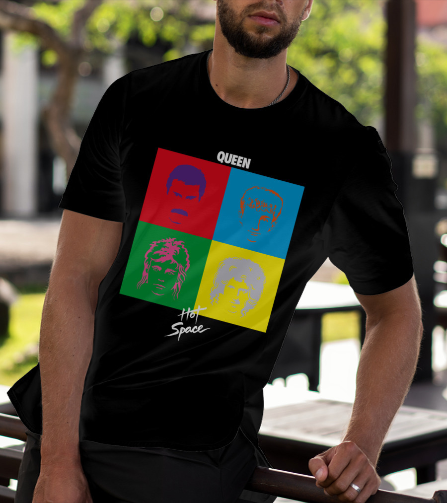Queen Hot Space Album Pop Art Faces T-Shirt