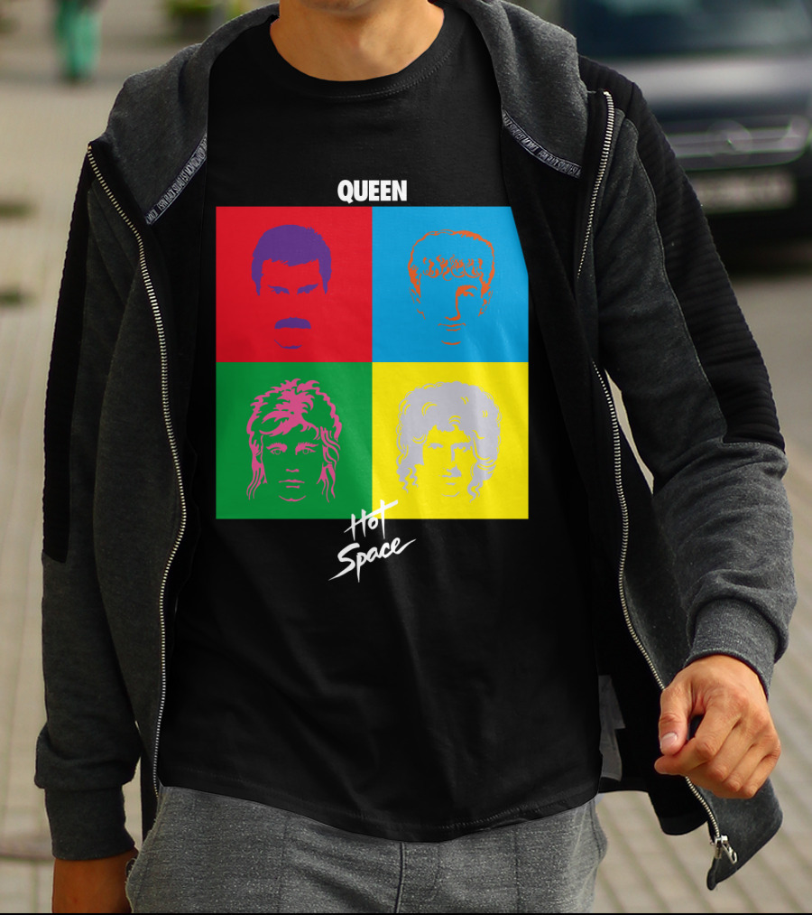 Queen Hot Space Album Pop Art Faces T-Shirt