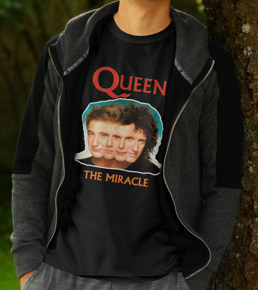 Queen The Miracle Album Cover Collage Faces T-Shirt