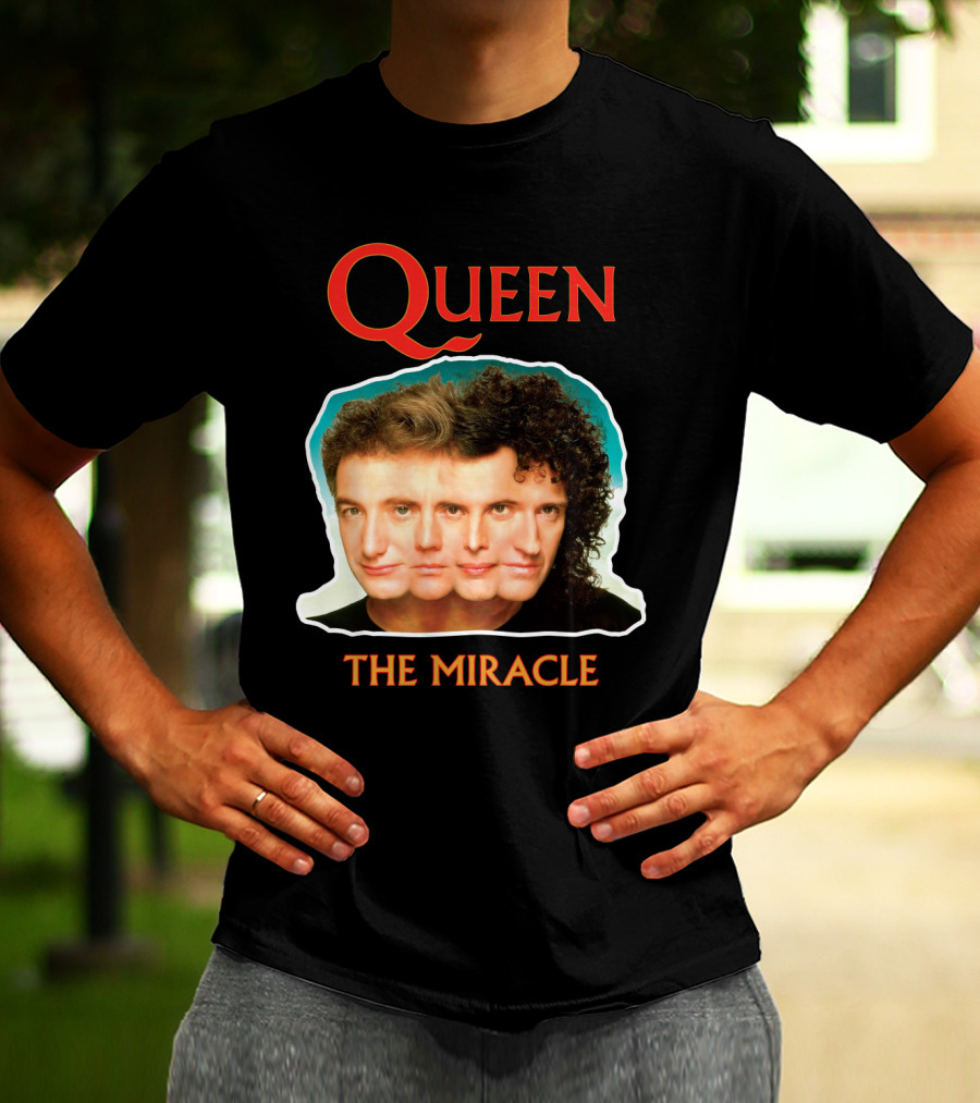 Queen The Miracle Album Cover Collage Faces T-Shirt