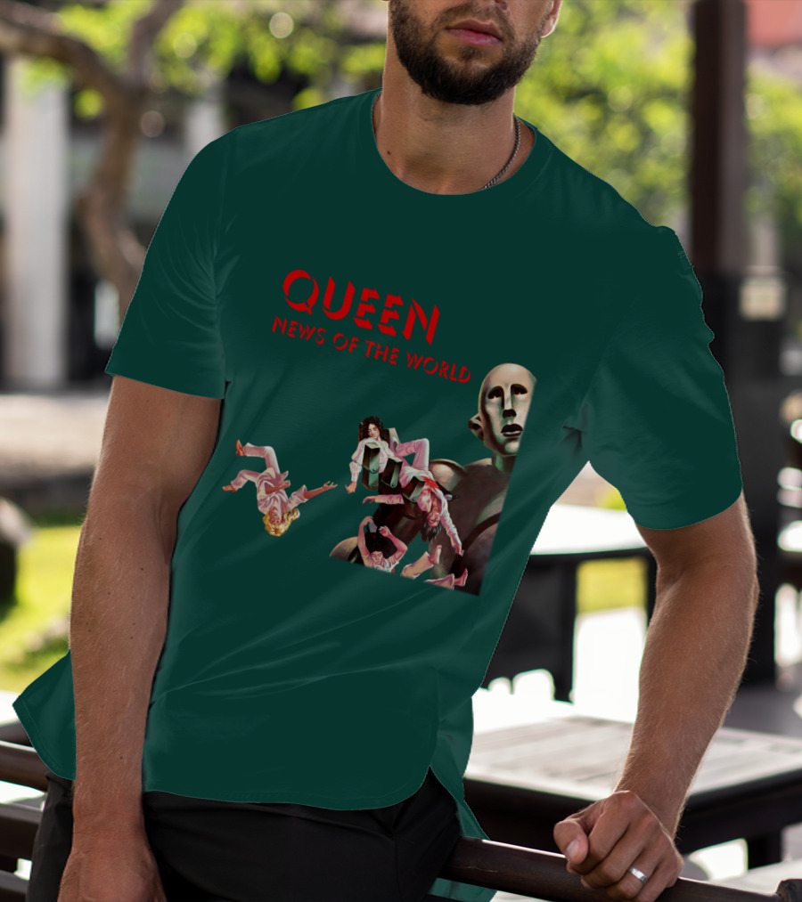 Queen News Of The World Album Cover Robot Artwork T-Shirt