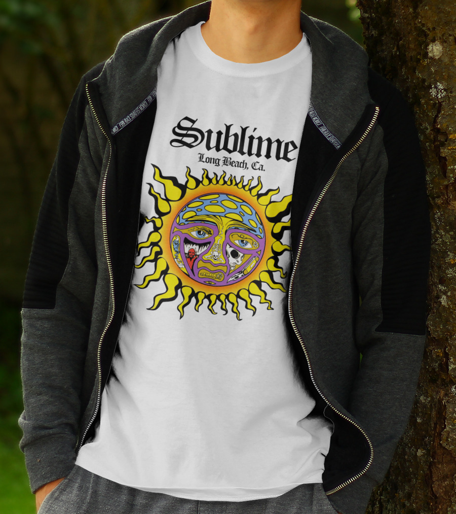 Sublime Long Beach Ca Sunface Artwork T-Shirt