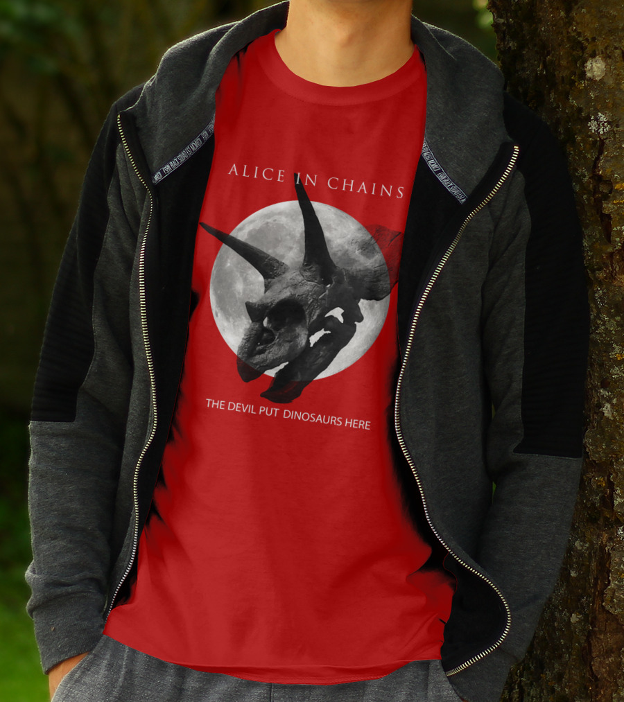 Alice In Chains The Devil Put Dinosaurs Here T-Shirt