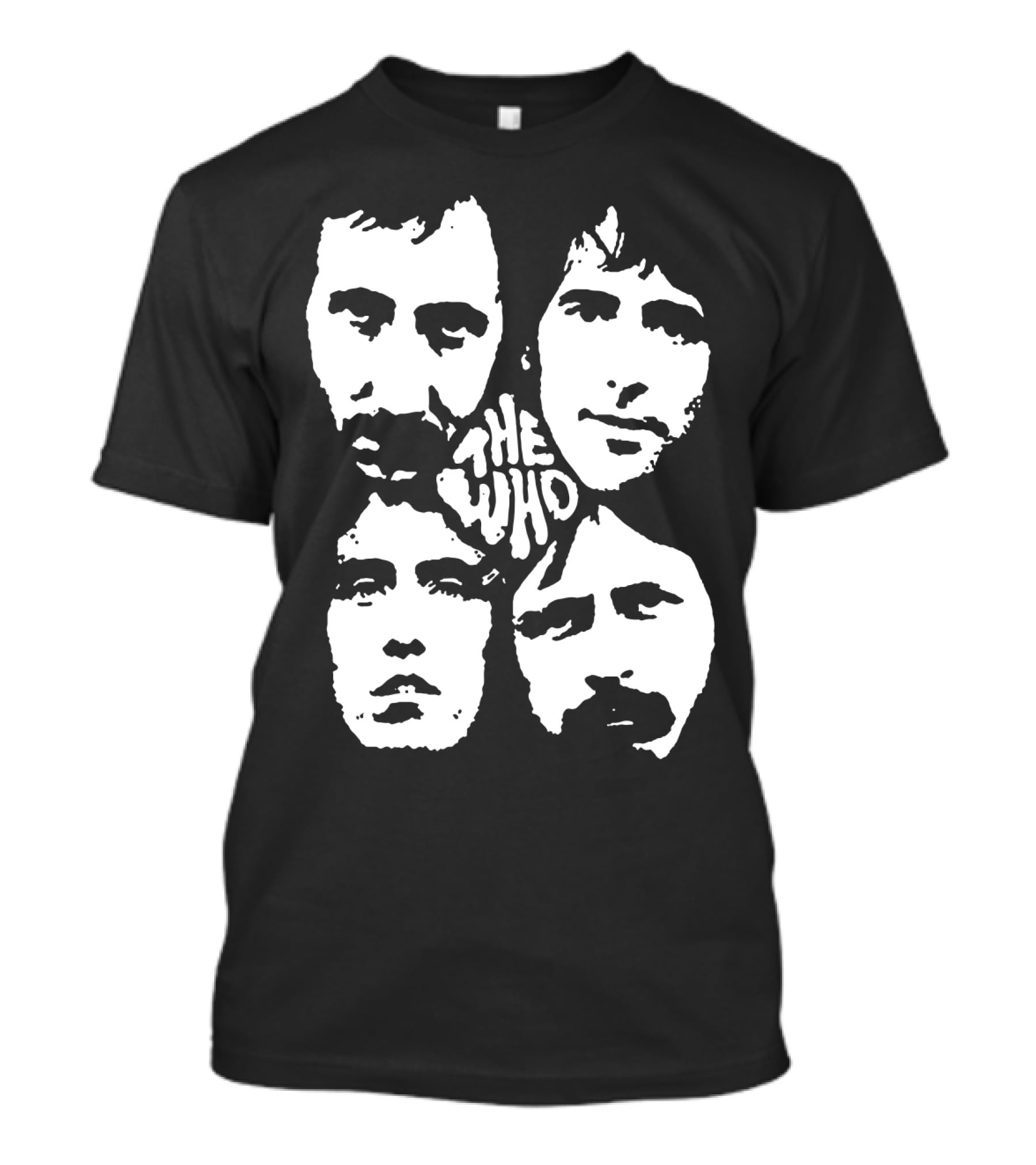 The Who Classic Band Member Faces T-Shirt