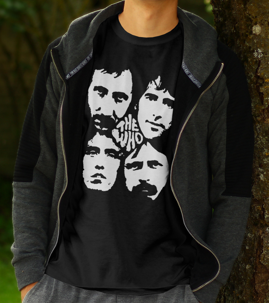 The Who Classic Band Member Faces T-Shirt