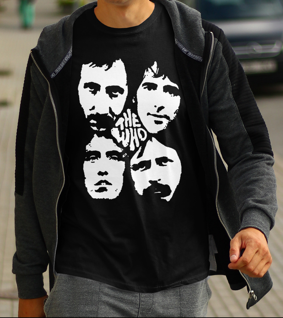 The Who Classic Band Member Faces T-Shirt