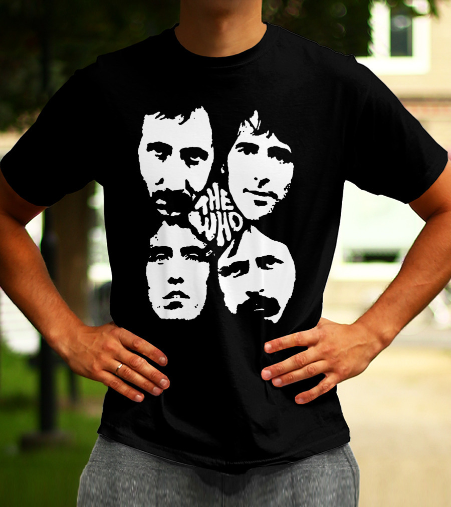 The Who Classic Band Member Faces T-Shirt