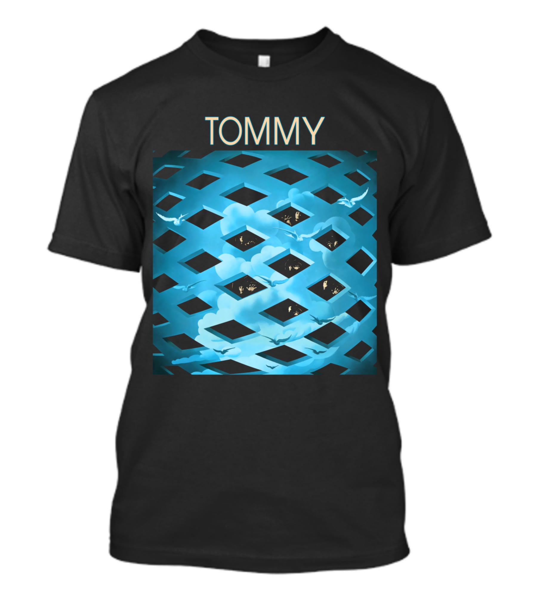 Tommy The Who Rock Opera Album Art Clouds And Sky T-Shirt