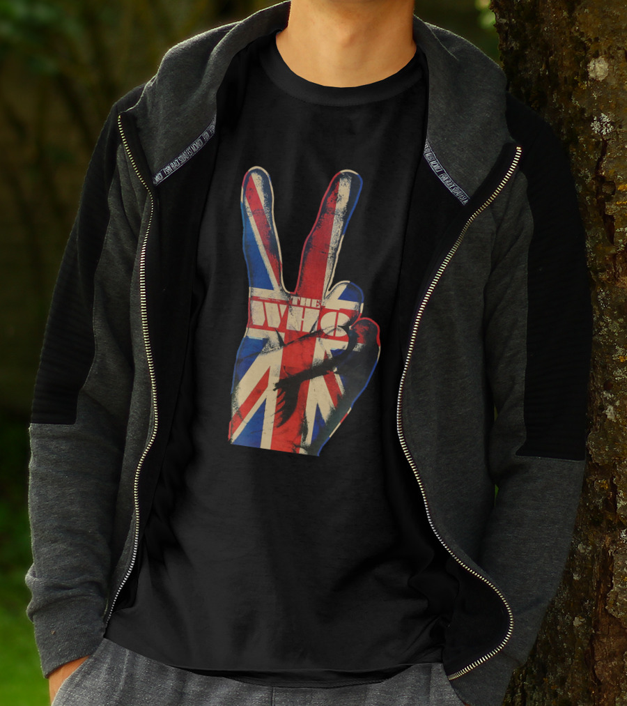 The Who Union Jack Peace Sign T-Shirt