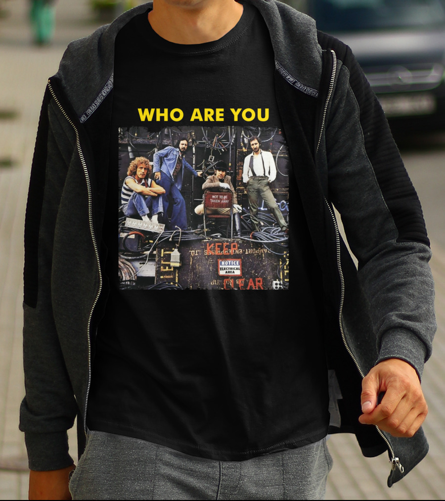 Who Are You The Who Band Photo Electrical Area T-Shirt