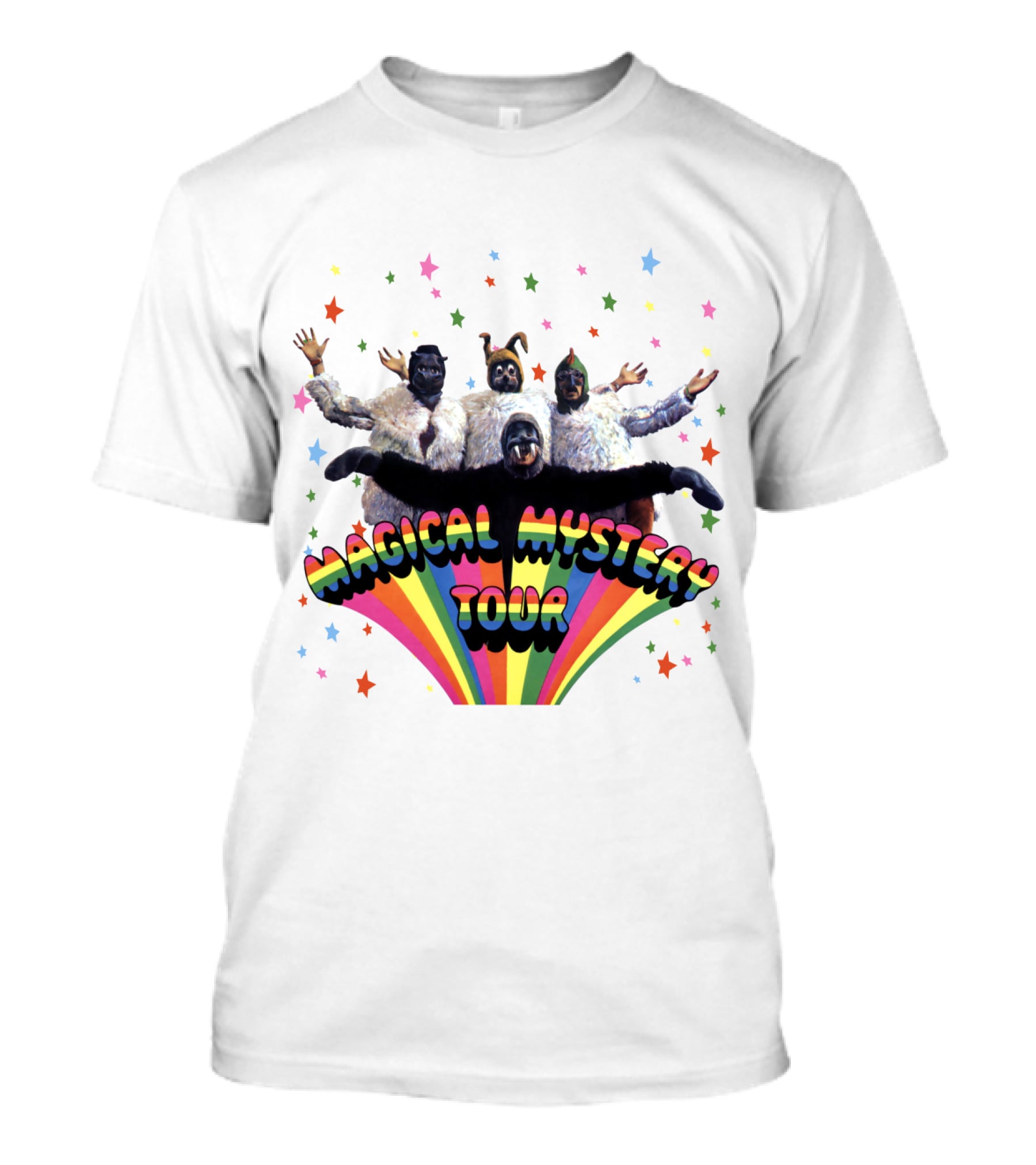 Magical Mystery Tour Rainbow Animals And Stars T-Shirt