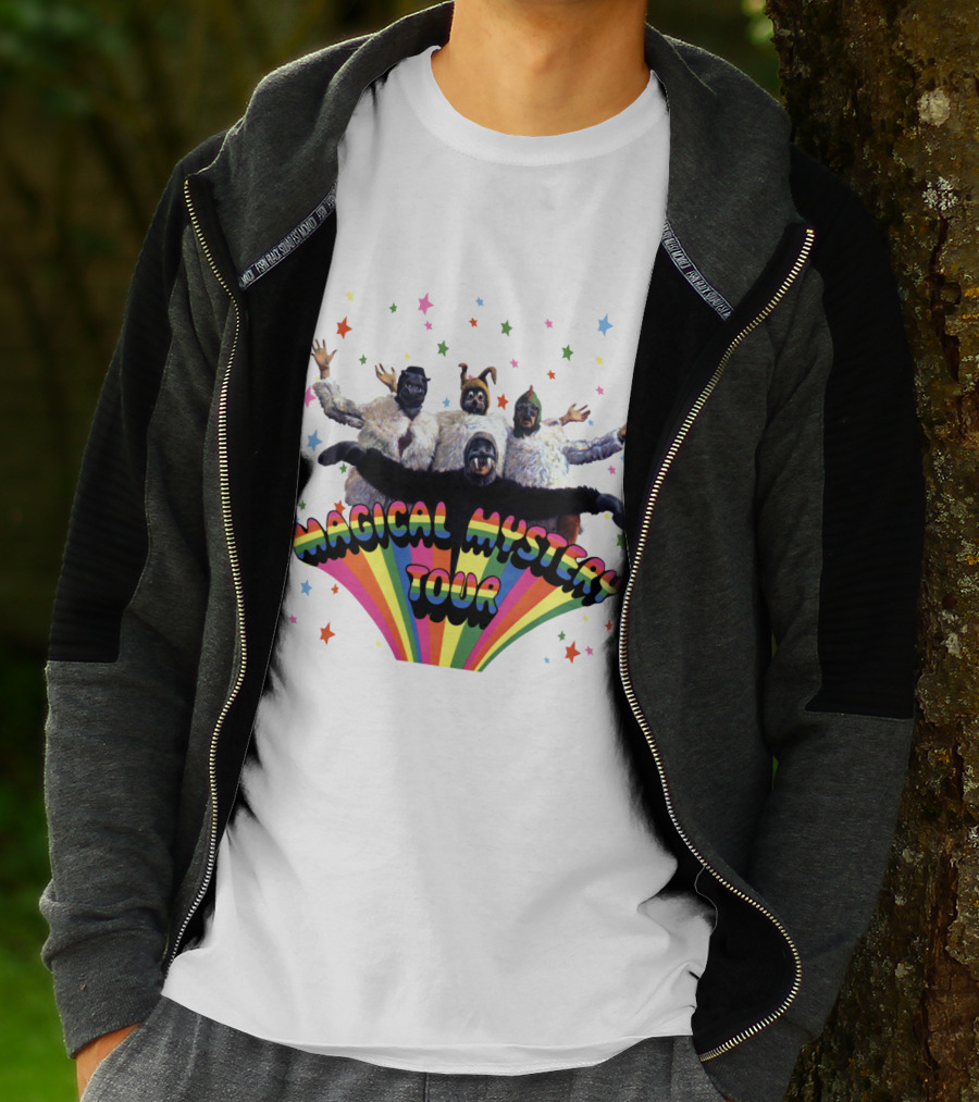 Magical Mystery Tour Rainbow Animals And Stars T-Shirt