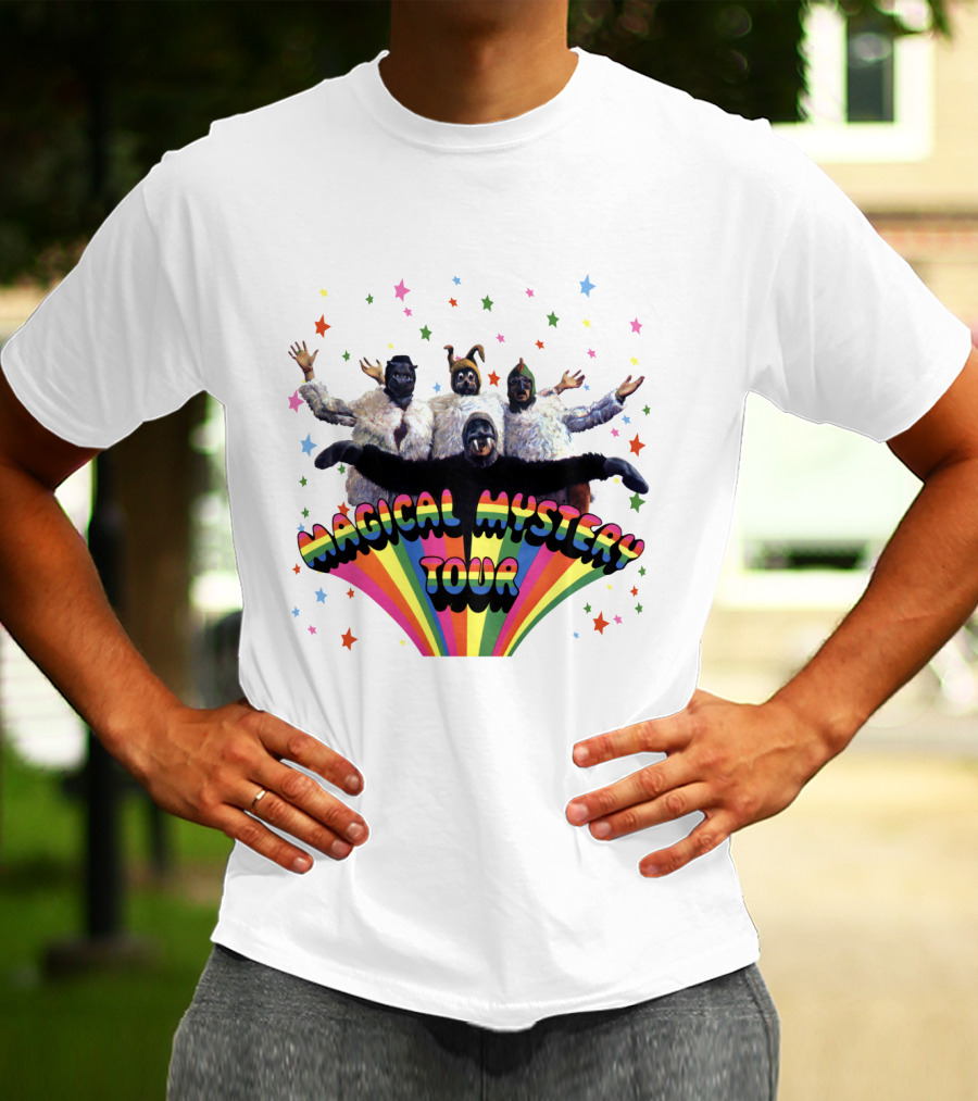 Magical Mystery Tour Rainbow Animals And Stars T-Shirt