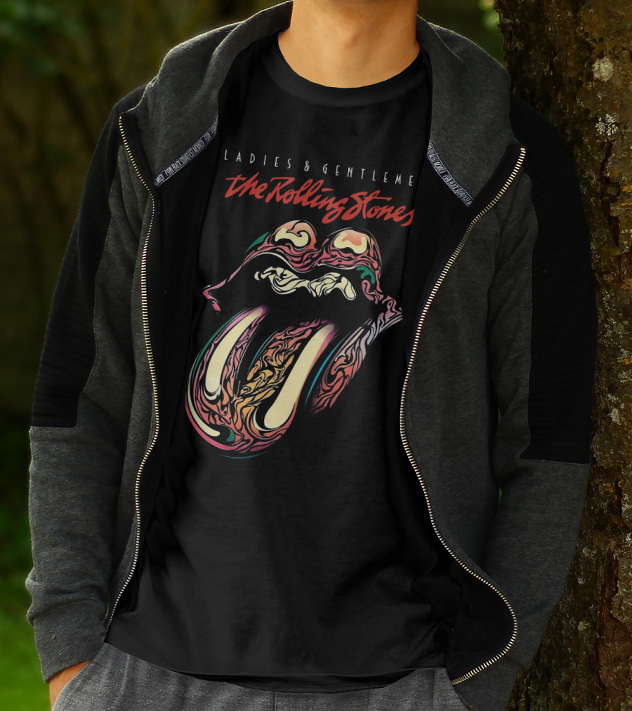 Ladies & Gentlemen The Rolling Stones Psychedelic Tongue T-Shirt