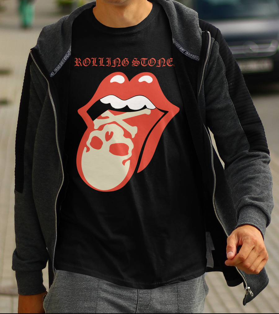Rolling Stones Tongue With Skull T-Shirt