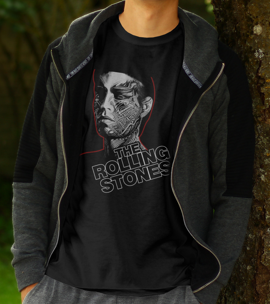 The Rolling Stones Trs 22 Tattoo Face Art T-Shirt