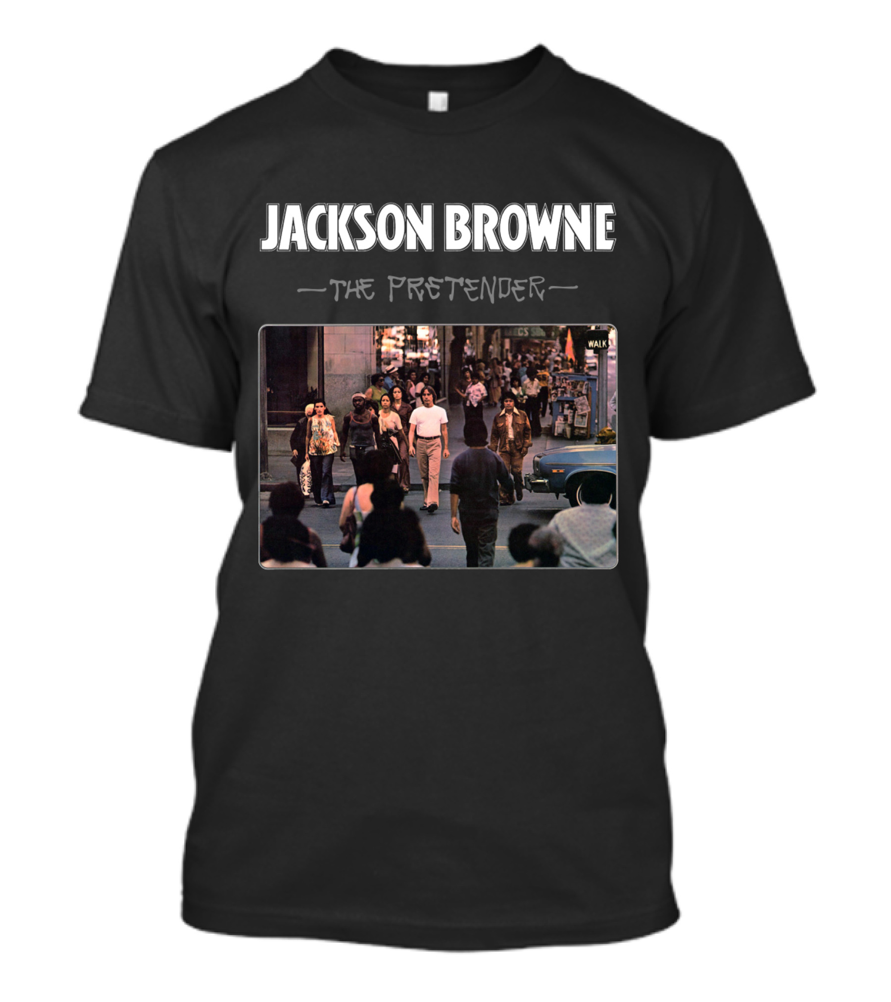 Jackson Browne The Pretender Street Scene Album Cover T-Shirt