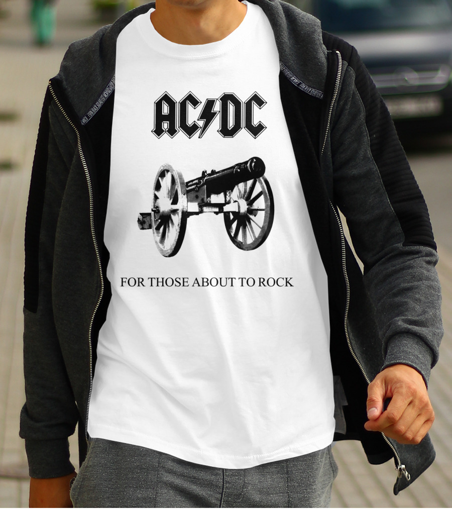 Acdc For Those About To Rock Cannon T-Shirt
