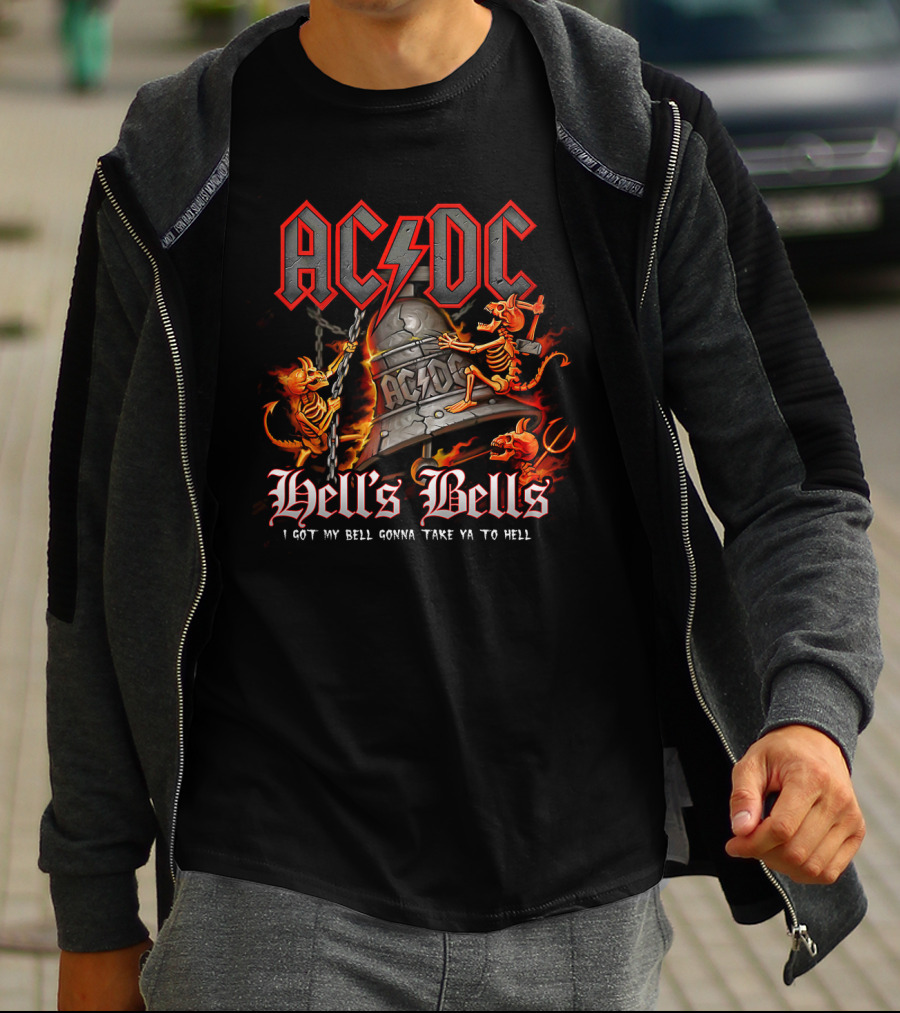 Acdc Hell's Bells I Got My Bell Gonna Take Ya To Hell T-Shirt