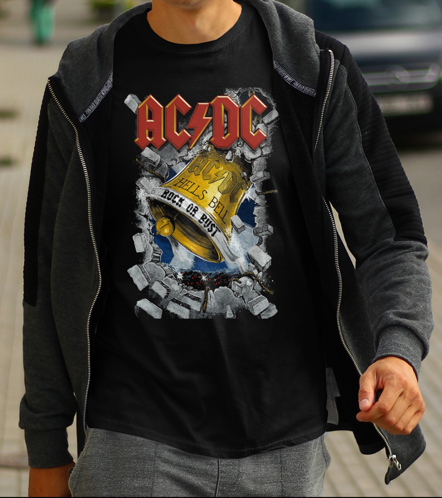 Acdc Hells Bells Rock Or Bust T-Shirt