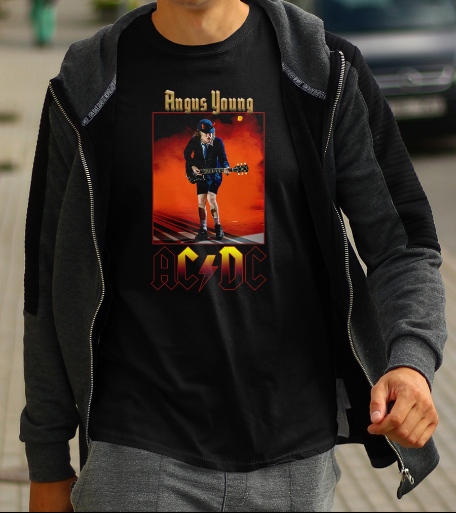 Angus Young Acdc Electric Performance T-Shirt