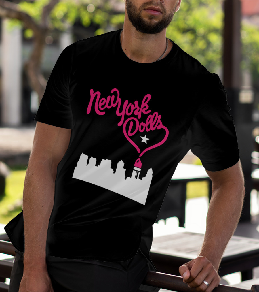 New York Dolls Skyline Star Retro Style T-Shirt