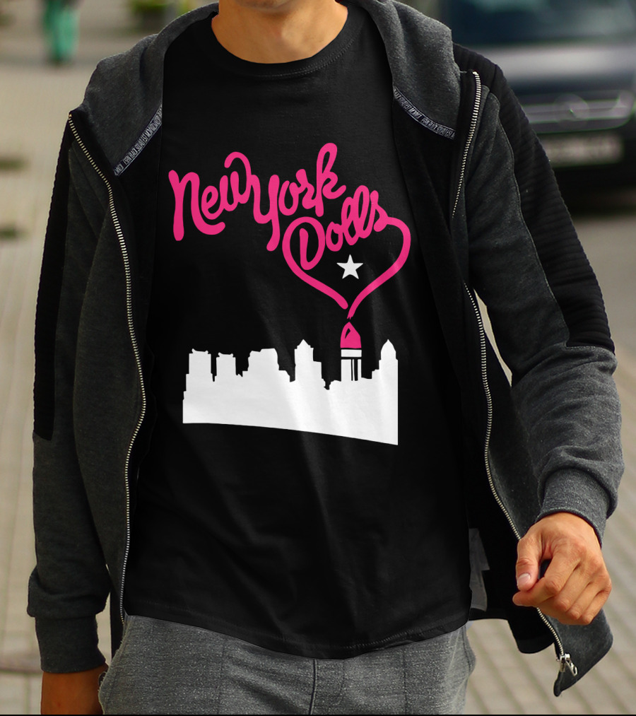 New York Dolls Skyline Star Retro Style T-Shirt