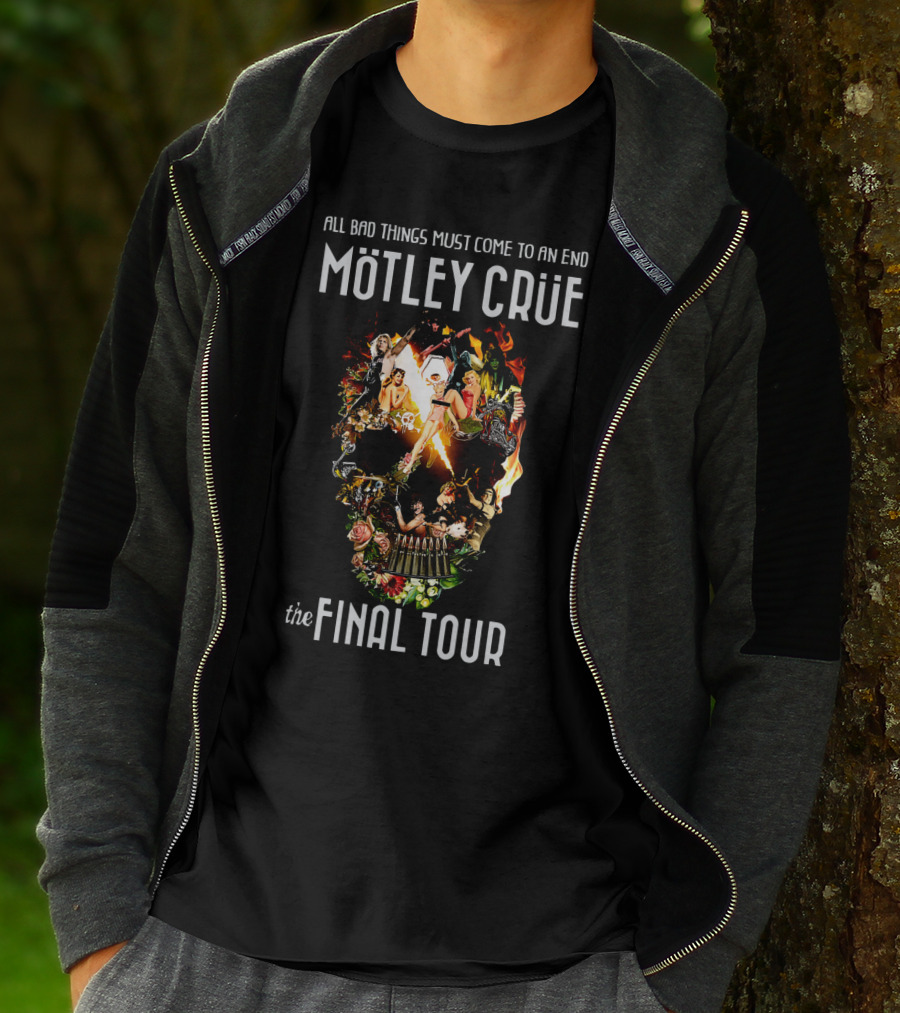 Mötley Crüe All Bad Things Must Come To An End The Final Tour T-Shirt