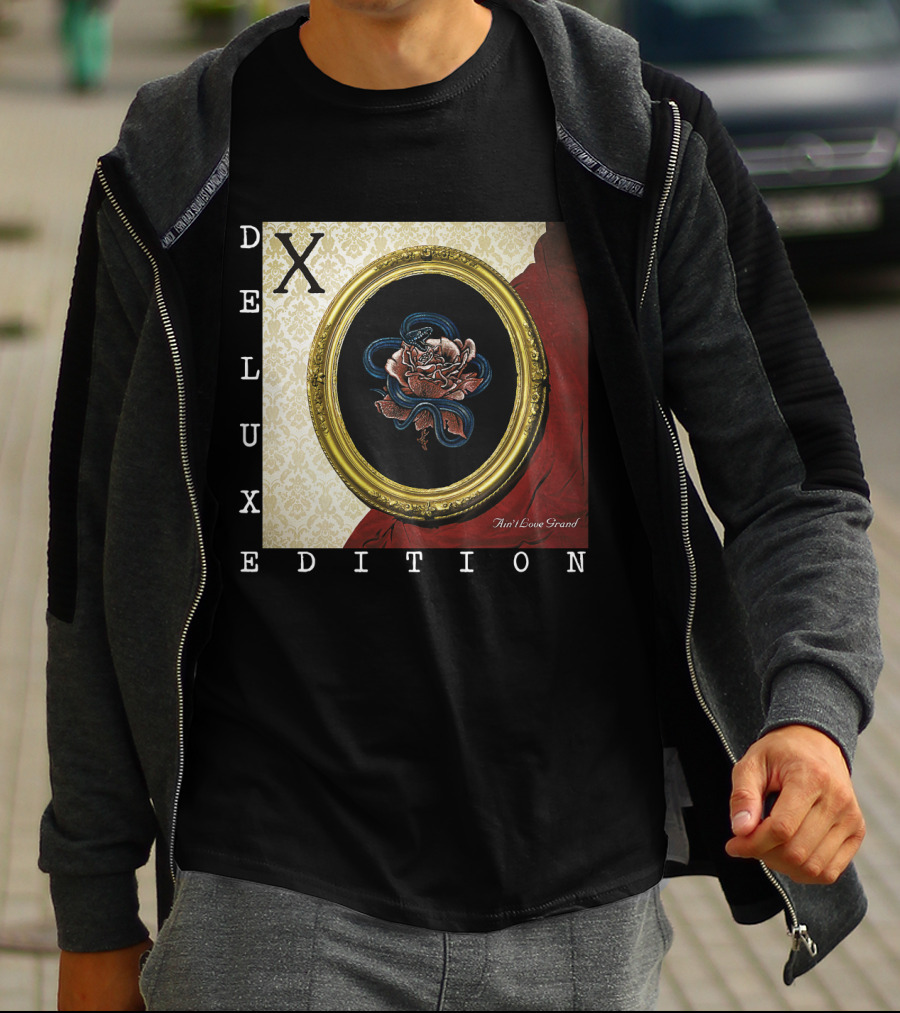 X Deluxe Edition Ain't Love Grand Rose Snake Frame T-Shirt