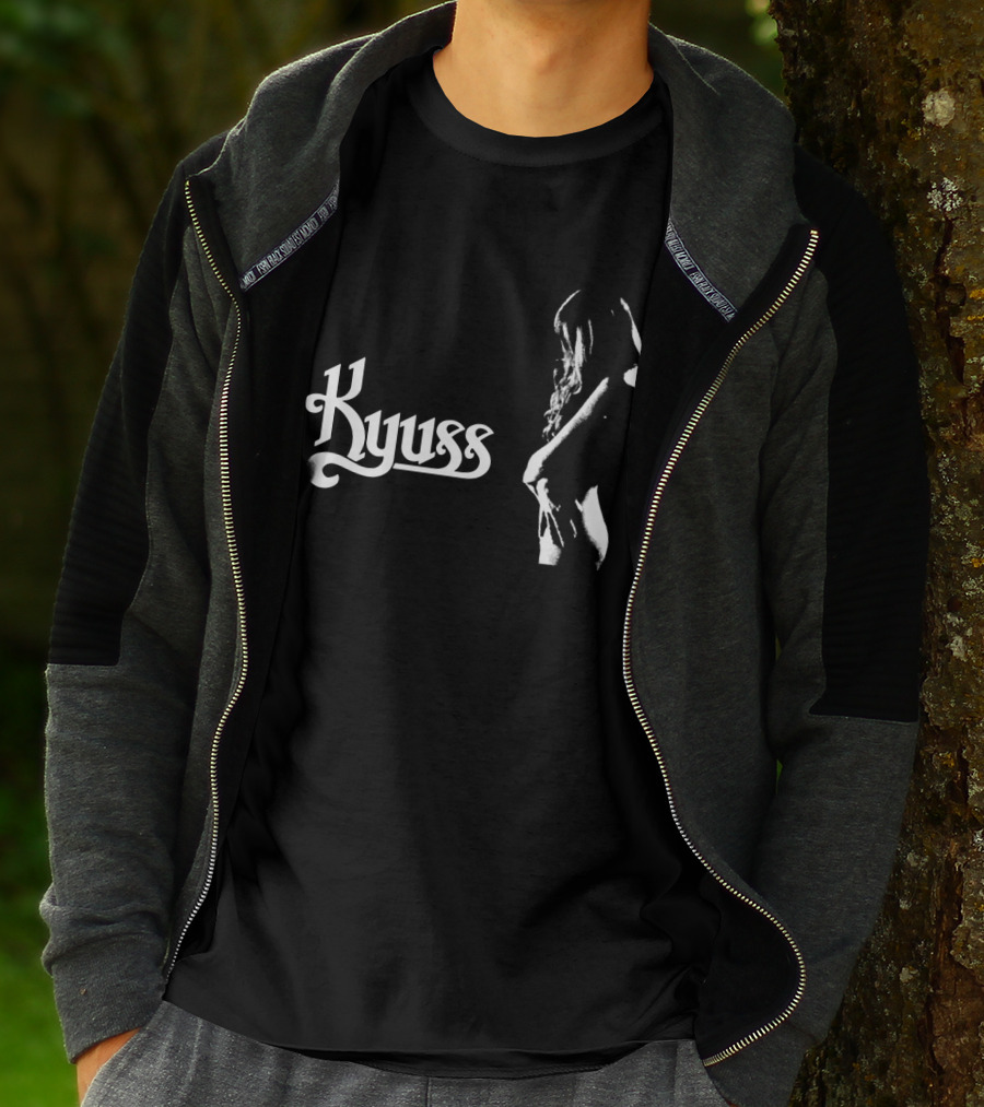 Kyuss Ku 14 Bold Text And Silhouette T-Shirt