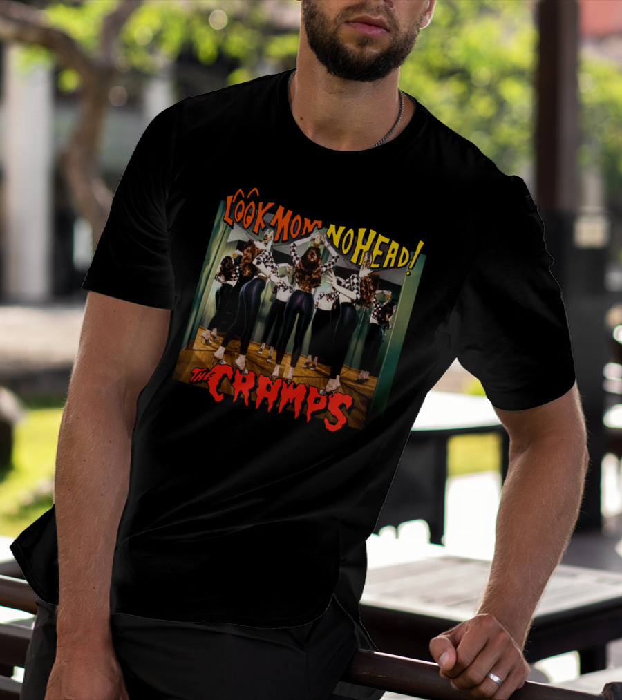 The Cramps Look Mom No Head Album Cover With Surreal Mirror Reflection T-Shirt
