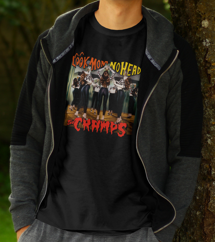 The Cramps Look Mom No Head Album Cover With Surreal Mirror Reflection T-Shirt