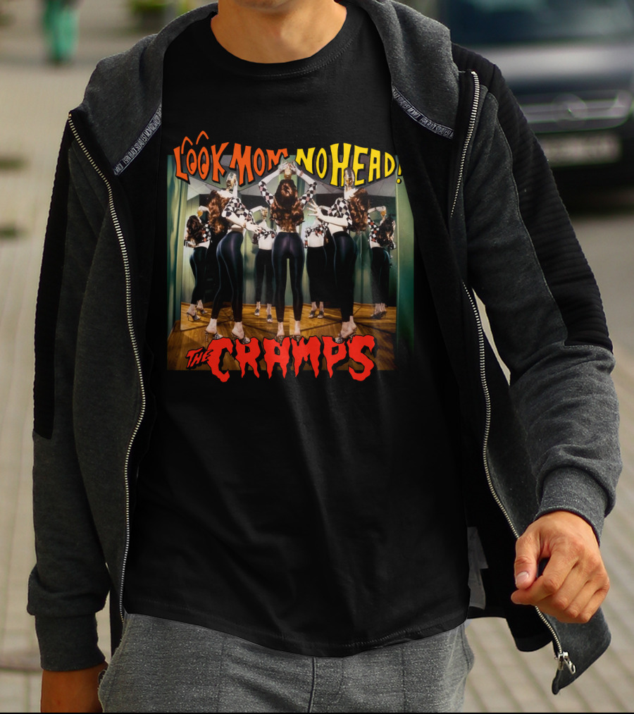 The Cramps Look Mom No Head Album Cover With Surreal Mirror Reflection T-Shirt