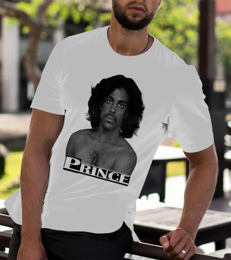 Prince Black And White Portrait T-Shirt