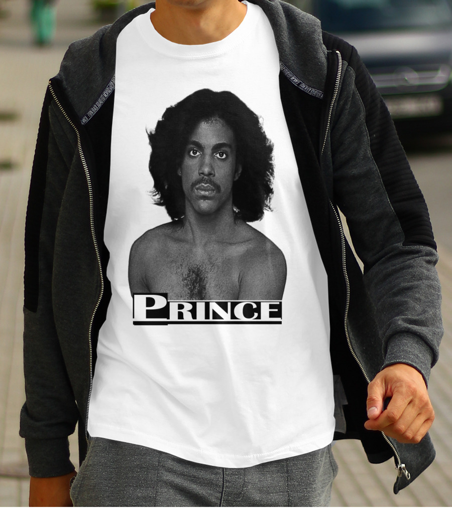 Prince Black And White Portrait T-Shirt
