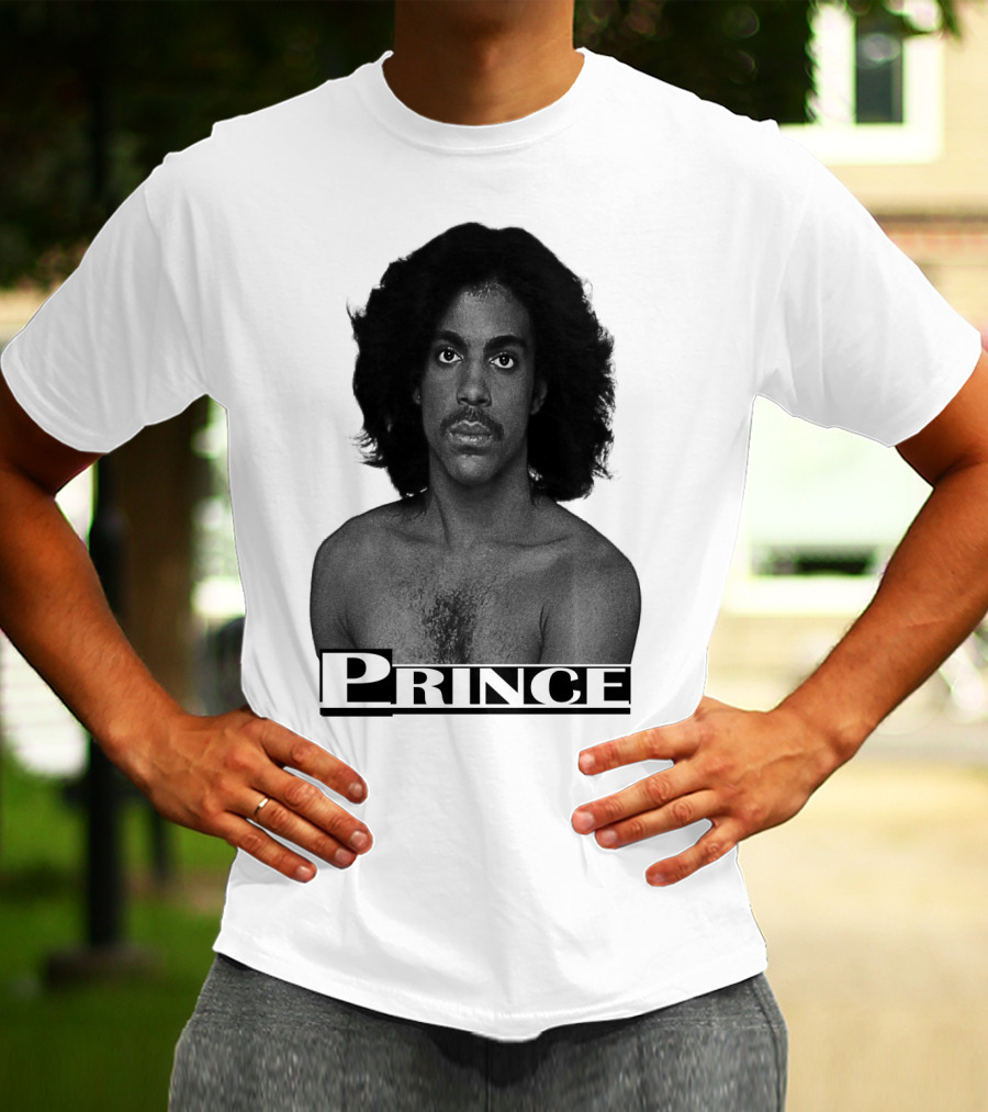 Prince Black And White Portrait T-Shirt