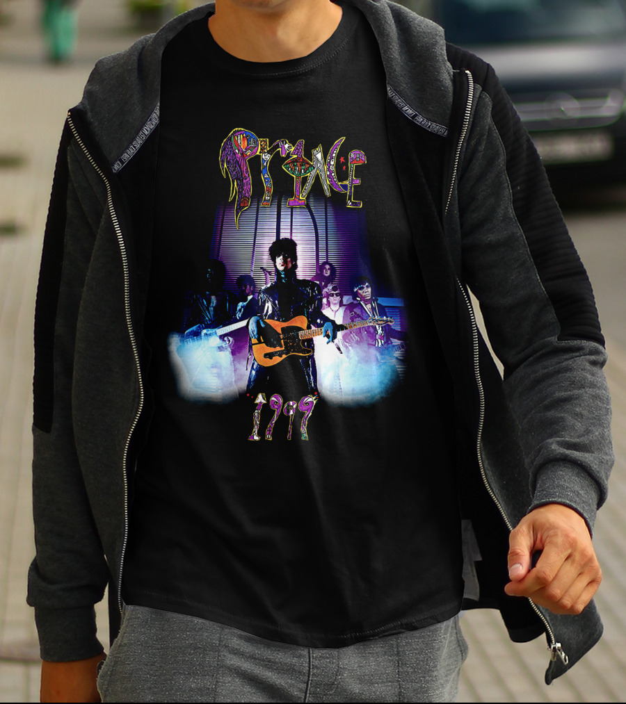 Prince 1999 Album Cover Art Purple Rain Aesthetic T-Shirt