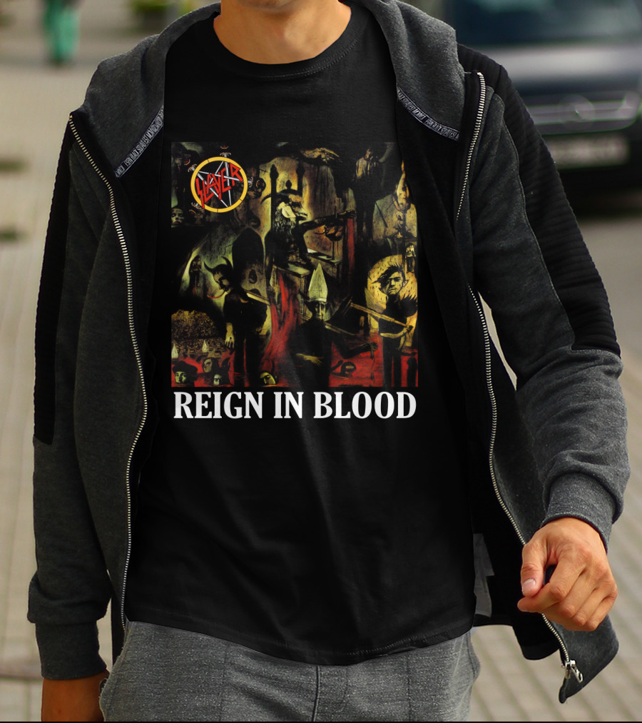 Slayer Reign In Blood Album Art Classic Cover T-Shirt