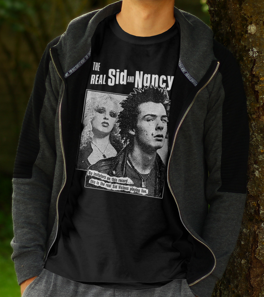 The Real Sid And Nancy No Imitators This Is The Real Sid Vicious Playing Live T-Shirt