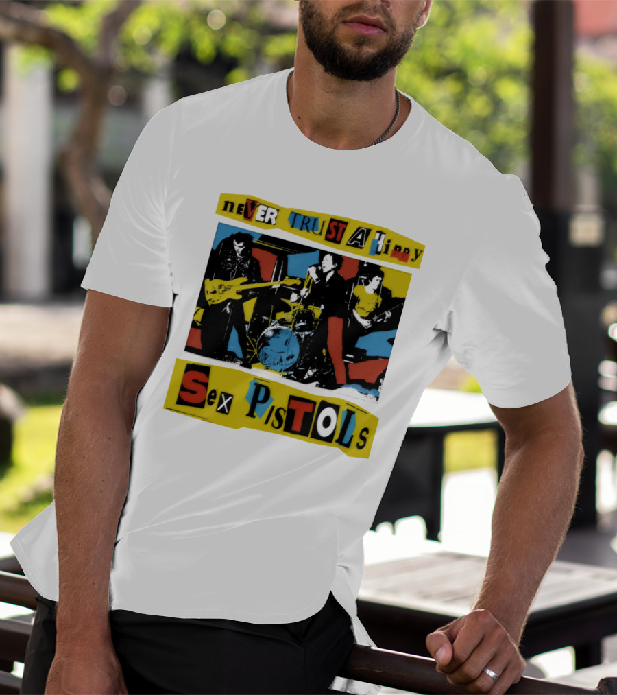 Never Trust A Hippy Sex Pistols T-Shirt