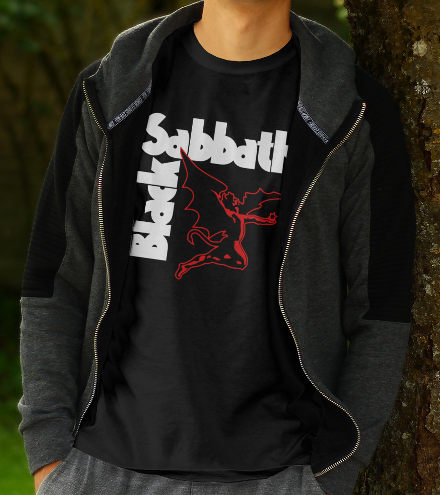 Black Sabbath Devil Logo Retro T-Shirt