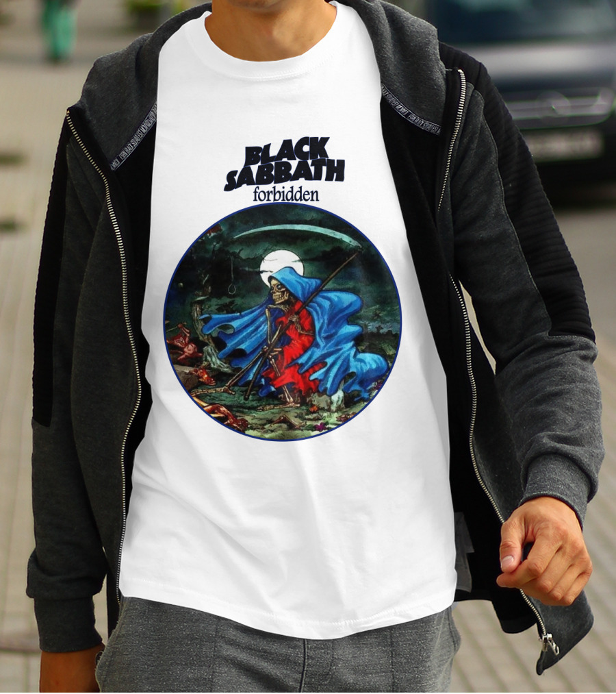 Black Sabbath Forbidden Grim Reaper Album Art T-Shirt