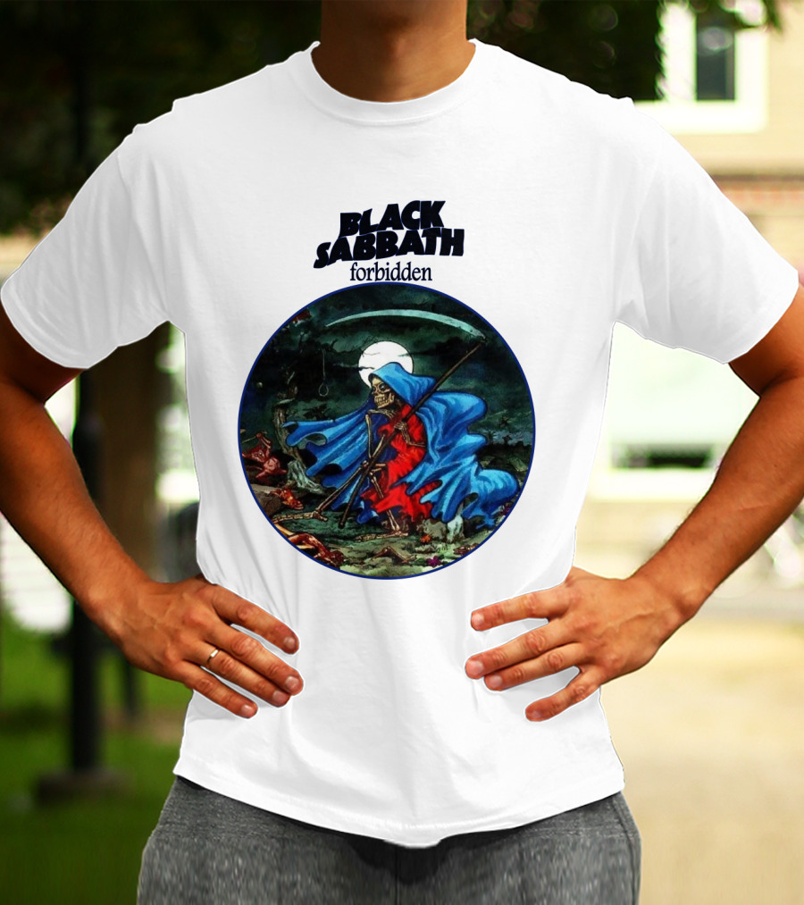 Black Sabbath Forbidden Grim Reaper Album Art T-Shirt
