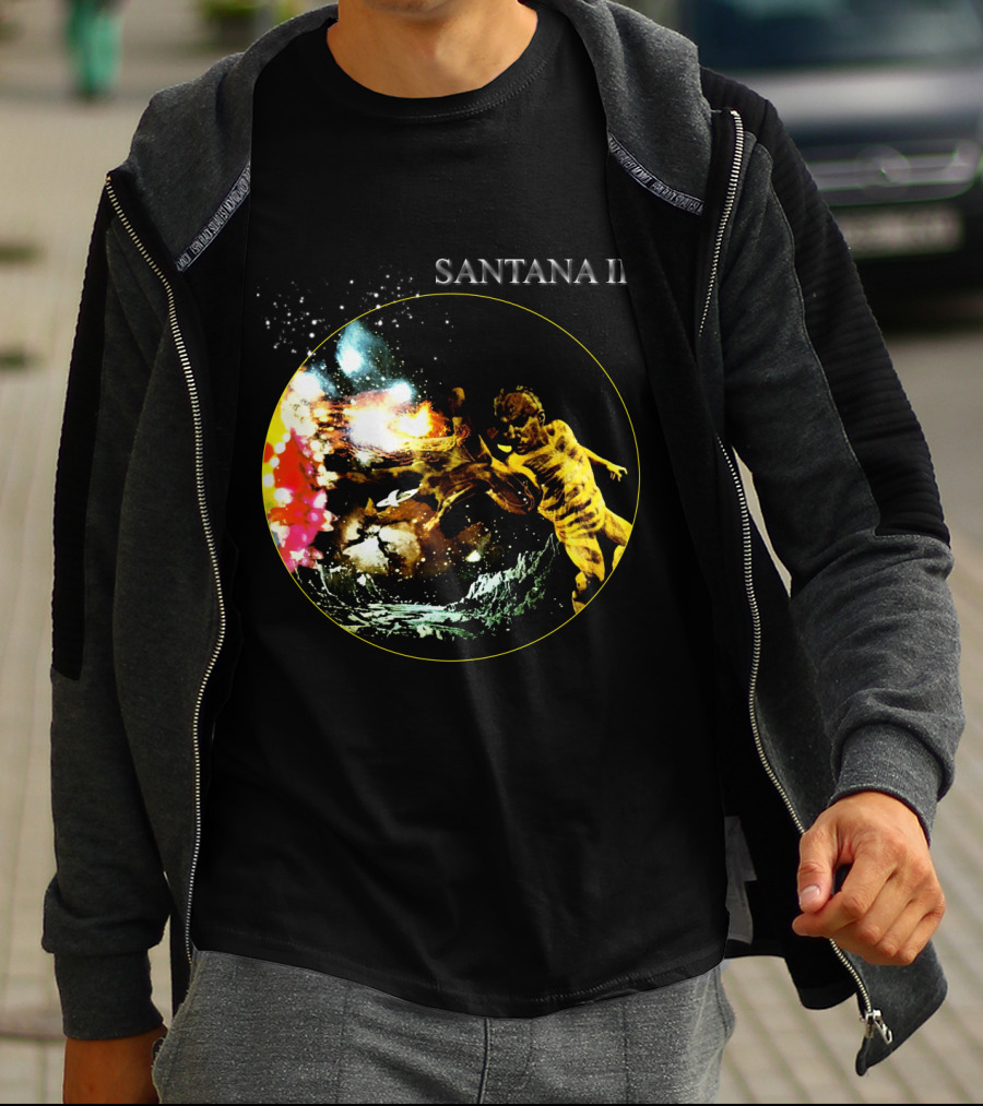 Santana Iii Psychedelic Cosmic Artwork T-Shirt