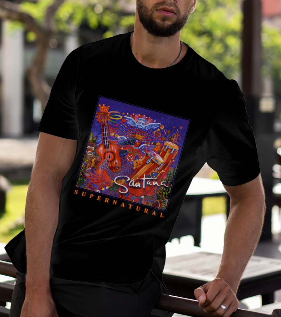 Santana Supernatural Album Artwork🎸 T-Shirt
