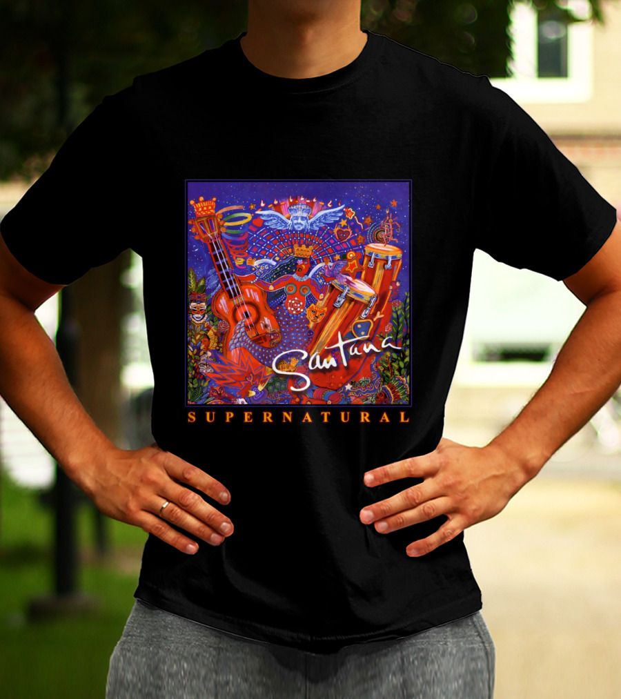 Santana Supernatural Album Artwork🎸 T-Shirt