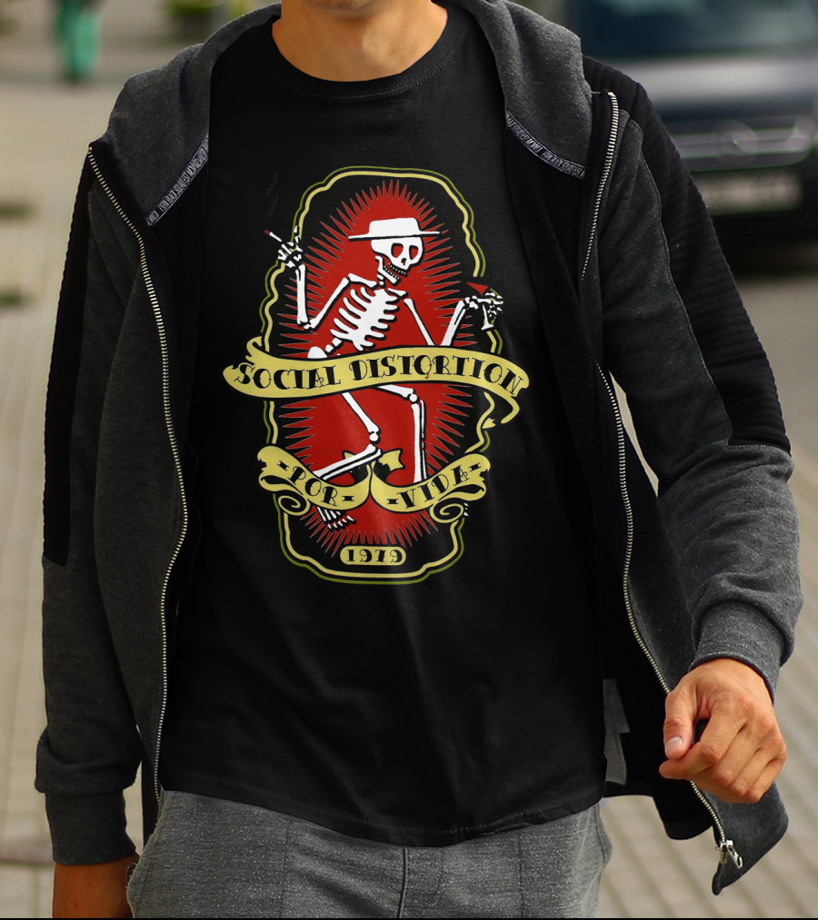 Social Distortion Skelly 1919 For Life T-Shirt